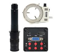 Kit di Accessori per microscopio IMX307. Sensore 108. 0P HDMI VGA. Fotocamera for microscopio Video Digitale Industriale Vetrini per microscopio (Color : 300x Lens with LED)