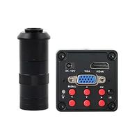Kit di accessori per microscopio IMX307. Sensore 108. 0P HDMI VGA. Fotocamera for microscopio video digitale industriale Vetrini per microscopio (Color : 100x Lens)