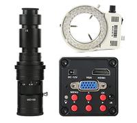 Kit di accessori per microscopio IMX307. Sensore 108. 0P HDMI VGA. Fotocamera for microscopio video digitale industriale Vetrini per microscopio (Color : 500x Lens With LED)