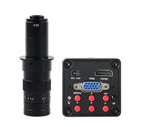 Kit di Accessori per microscopio IMX307. Sensore 108. 0P HDMI VGA. Fotocamera for microscopio Video Digitale Industriale Vetrini per microscopio (Color : 180x Lens)