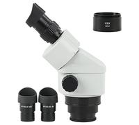 Kit di accessori per microscopio Ingrandimento del microscopio binoculare Zoom continuo 7x-45x. Testa del microscopio stereo Vetrini per microscopio (Color : With 1.5x)