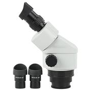Kit di accessori per microscopio Ingrandimento del microscopio binoculare Zoom continuo 7x-45x. Testa del microscopio stereo Vetrini per microscopio (Color : 7x-45x B)