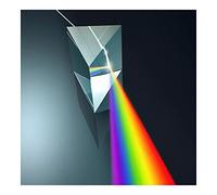 Kit di accessori per microscopio La fisica del prisma equilatero triangolare triplo di cristallo di 25 * 25 * 80 mm insegna lo spettro della luce Vetrini per microscopio