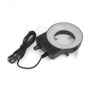 Kit di accessori per microscopio LED USB. Uscita regolabile DC 5V. Lampada iluminante for il microscopio stereo industria Vetrini per microscopio (Color : Black with adapter)