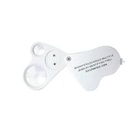Kit di accessori per microscopio Lente di ingrandimento della lente di ingrandimento della lente di ingrandimento 2 lente di gioielli 30x 60x PORTATO Illuminato Vetrini per microscopio