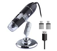 Kit di accessori per microscopio Microscopi da 1600/1000 / 500x Microscopio digitale portatile 3 in 1 micro microscopi di elettroni interfaccia Vetrini per microscopio (Color : 500X)