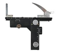 Kit di accessori per microscopio Microscopio biologico, accessorio da microscopio in scala 0-60mm mobile Vetrini per microscopio(Triangle)