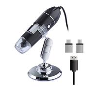 Kit di Accessori per microscopio Microscopio Digitale 160. 0X 1000x 500x. Regolabile 8. GUIDATO 3 in 1 USB Lente di ingrandimento del microscopio Vetrini per microscopio (Color : 3in1 1600X)