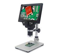 Kit di accessori per microscopio Microscopio digitale G1200 Schermo di colore grande da 7 pollici grande base di colore grande Lcd. Display 1. 2MP 1-1200x. Lente d'ingrandimento continuo Vetrini per m