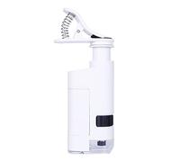 Kit di accessori per microscopio Microscopio for cellulare portatile universale for microscopio regolabile 80-120x con PORTATO Lampada Vetrini per microscopio
