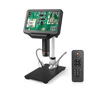 Kit di accessori per microscopio Microscopio HDMI 4MP 7. Pollice Lcd. Microscopi digitali regolabili su schermo professionale Vetrini per microscopio