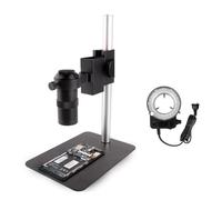 Kit di Accessori per microscopio Microscopio monoculare Video Digitale 4 8MP 4K HDMI USB Telecamera IMX335 cmos. Continus Zoom 13. 0X c- Montare Vetrini per microscopio (Color : Base Sets)