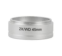 Kit di accessori per microscopio Microscopio stereo binoculare trinoculare nero 8x-50x. Zoom confocale continuo Vetrini per microscopio (Color : 2.0x lens)