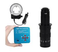 Kit di accessori per microscopio Microscopio video digitale. PORTATO Lampada delluminatore ad anello Camera Continus Zoom 130x 180x Vetrini per microscopio (Color : Suit G)