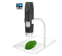 Kit di accessori per microscopio Palmare microscopio digitale USB HD. Macchina fotografica di ispezione 50x-1000x ingrandimento Vetrini per microscopio (Color : Wifi black, Magnification : 1000X)