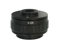 Kit di accessori per microscopio Plastica nera 7x-45x. Continua Zoom Testa del microscopio trinoculare con 0.5x microscopio fotocamera adaper Vetrini per microscopio (Color : 0.5X Adapter B)