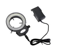 Kit di accessori per microscopio Regolabile 144. PORTATO Lampada da microscopio luminoso illuminatore luminoso lampada luminosa con adattatore Vetrini per microscopio (Color : Black)