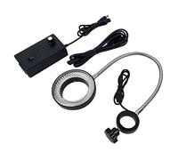 Kit di accessori per microscopio Regolabile 650. 0K 144 LED. Lampada illuminatore luminoso ad anello for adattatore for fotocamera for microscopio stereo industria Vetrini per microscopio