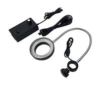 Kit di accessori per microscopio Regolabile 650. 0K 144 LED. Lampada illuminatore luminoso ad anello for adattatore for fotocamera for microscopio stereo industria Vetrini per microscopio