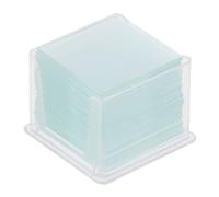 Kit di accessori per microscopio Slitta da 100 pezzi trasparenti quadrati quadrati custodie for custodia for il microscopio Vetrini per microscopio (Color : 20x20)