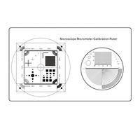 Kit di accessori per microscopio Soft Righello Microscopio Micrometro Micrometro Calibrazione linea Diametro Larghezza Diametro particella Strumento di misurazione Vetrini per microscopio