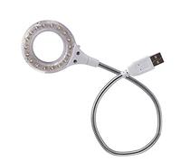 Kit di accessori per microscopio Sorgente luminosa a LED USB con tubo piegato liberamente Lampada di illuminazione dell'anello inferiore del microscopio biologico flessibile ultra portatile Vetrini pe