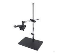 Kit di accessori per microscopio Tabella microscopio regolabile Porta del supporto di lavoro + supporto anello da 50 mm + braccio metallico regolabile Vetrini per microscopio
