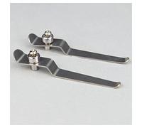 Kit di accessori per microscopio Un supporto in acciaio inox acciaio inox clip for accessori for microscopio biologico parti 5,5 cm -8.5 cm Vetrini per microscopio(Length 7.4cm)