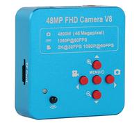 Kit di accessori per microscopio USB 2K 48MP Macchina fotografica stereo biologica digitale elettronica industriale microscopio Vetrini per microscopio(A camera)