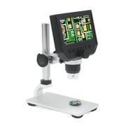 Kit di accessori per microscopio Zoom 1-1200X Microscopio digitale microscopio elettronico microscopi 7 "4.3 "LCD. Supporto in metallo Vetrini per microscopio (Color : G600-BATTERY)