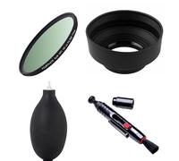 Kit di accessori per obiettivo della fotocamera, 37 mm, filtro UV MRC HD, paraluce pieghevole a 3 fasi, penna per la pulizia, aeratore per Venus Optics Laowa 10-18 mm f/4.5-5.6 FE Zoom Lens