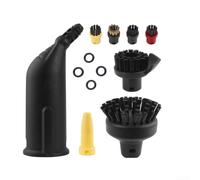 Kit di accessori per pulitore a vapore compatibile per Karcher Sc1sc2sc4sc5 macinazione a vapore, con spazzola in nylon, coperture in panno per angoli (D)