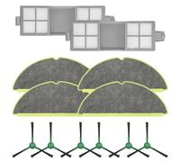 Kit di accessori per robot aspirapolvere compatibile con Roomba per 205 DustCompactor per Combo, 2 filtri HEPA, 6 spazzole laterali e 4 panni riutilizzabili in microfibra per spazzare e pulire i
