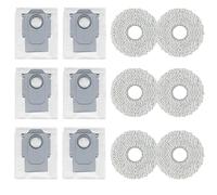 Kit di accessori per robot aspirapolvere Roborock QV 35A/QR 798/QR 598, 6 sacchetti per la polvere, 6 panni per mocio, 12 pezzi