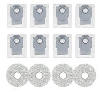 Kit di accessori per robot aspirapolvere Roborock QV 35A/QR 798/QR 598, 8 sacchetti per la polvere, 4 panni per mocio, 12 pezzi