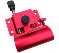 Kit di accessori per scatola da pesca con supporto per canna da pesca e vassoio per esche, set da tre pezzi realizzato con materiali in lega di alluminio e magnesio resistenti alla ruggine (rosso)