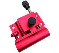 Kit di accessori per scatola da pesca con supporto per canna da pesca e vassoio per esche, set da tre pezzi realizzato con materiali in lega di alluminio e magnesio resistenti alla ruggine (rosso)