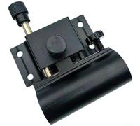 Kit di accessori per scatola da pesca con supporto per canna da pesca e vassoio per esche, set da tre pezzi, realizzato con materiali in lega di alluminio e magnesio resistenti alla ruggine (nero)