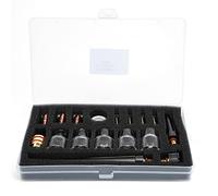 Kit di accessori per torcia di saldatura per WP9/20, kit di ganasce in tungsteno con bocchello a coppa di vetro e pezzo guida in ottone, bocca in vetro spessa 2 mm, consumabili di