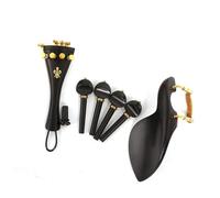 kit di accessori per violino 1Set Parti Di Violino Pirolo In Legno Di Ebano Pomolo Per Cordiera Puntale Accessori Per Violino