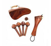 kit di accessori per violino 4/4 Violino Accessori in palissandro rosso Stile barocco Mentoniera String Board String Axis Coda Accessori per unghie(A)