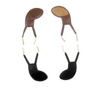 kit di accessori per violino Imbottitura per mentoniera per violino, spalline in morbida pelle per 4/4 3/4 /1/2 1/4 1/8 1/16 Parti e accessori per violino(Brown,4/4-3/4)