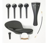 kit di accessori per violino Set Di Accessori Per Violino In Ebano Mentoniera In Ebano, Set Cordiera Picchetti Per Corde Di Violino E Accessori Per Perni Di Coda(1/4)
