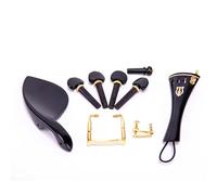 kit di accessori per violino Violino 4/4 Accessori In Ebano Cordiera Guancia Coda Piolo Coda Corda Accordatore Fine Guancia Vite