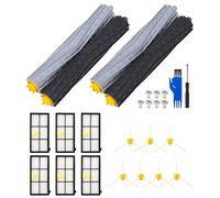 Kit di Accessori Ricambi per iRobot Roomba 800 900 Serie 860 865 870 880 896 960 966 971 976 980 981, Spazzole Ricambi per Roomba, 2 set di Spazzola in Gomma, 6 HEPA Filtri, 7 Spazzole Laterali