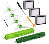 Kit di Accessori Ricambi per iRobot Roomba E&I Serie E5 E6 E7 i3 i3+ i4 i4+ i6 i6+ i7 i7+ i8 i8+ Aspirapolvere,1 Set di Spazzole in Gomma, 4 Spazzole Laterali, 3 HEPA Filtro