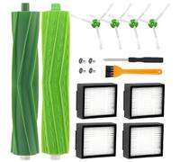 Kit di Accessori Ricambi per iRobot Roomba Serie E & I, Compatibili con E5 E6 E7 i7 i7+ i8 i8+ j7 j7+ i6 i6+ i4 i4+ i3 i3+ Aspirapolvere, 1 Set di spazzole in Gomma, 4 filtri,4 spazzole laterali