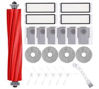 Kit di Accessori Ricambi per Roborock Q Revo PRO/Q Revo S/Q Revo MaxV,1 Spazzola Principale, 4 Filtri, 6 Sacchetti di Polvere, 4 Panni, 6 Spazzole Laterali, 1 Spazzola Piccola