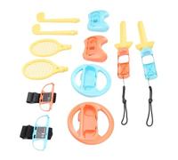 Kit di Accessori Sportivi in ABS Premium 14 in 1 per 2 Impugnature per Controller Volanti per Mario Golf Super Rush