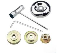 Kit di accessori universali per tosaerba, Lama Dado Fissaggio, 6 Pezzi Accessori decespugliatore, Cambio Lama Dado Fissaggio, Kit di Fissaggio per Lama Decespugliatore, inclusi strumenti e adattatori